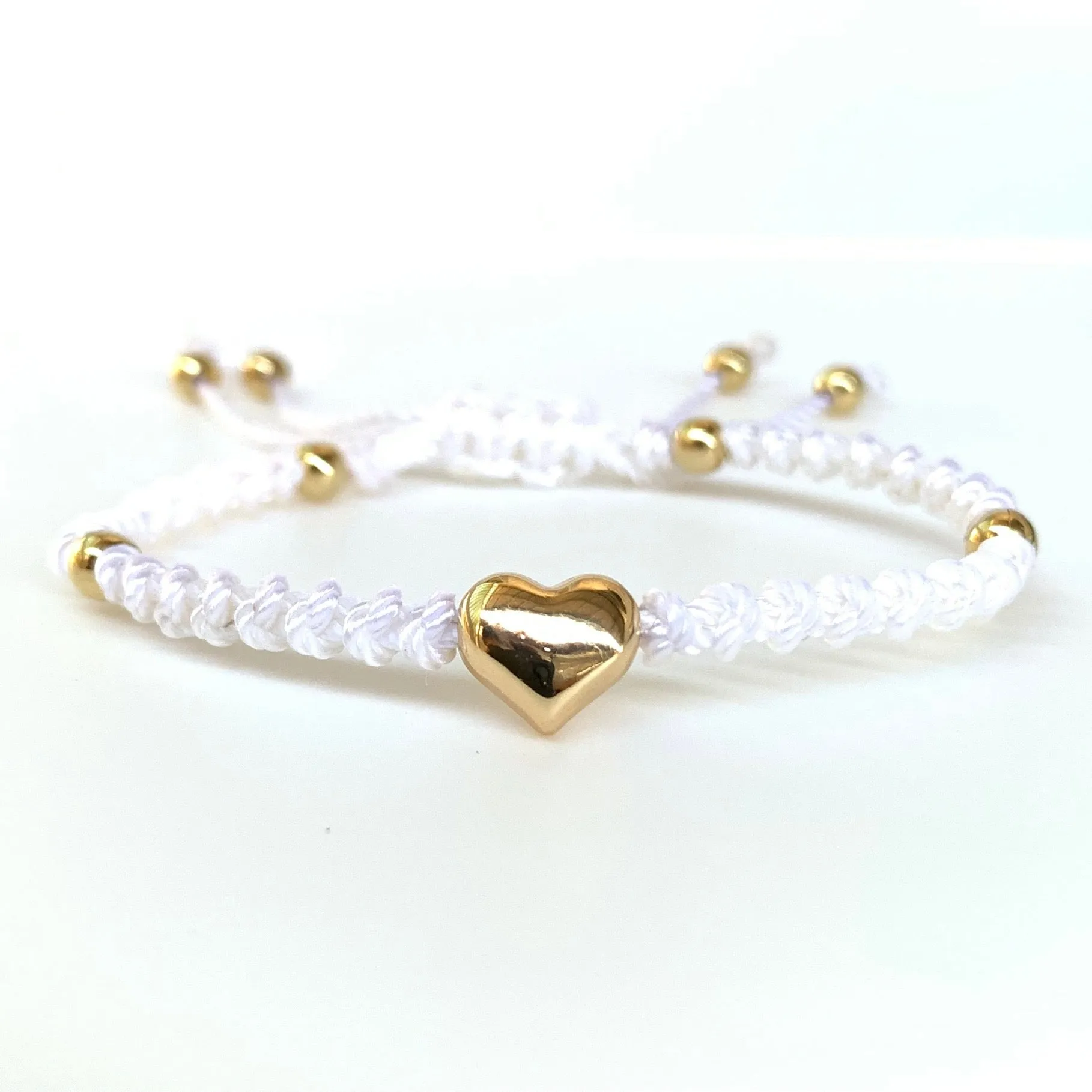 The Heart Stainless Steel Adjustable Knotted Bracelet