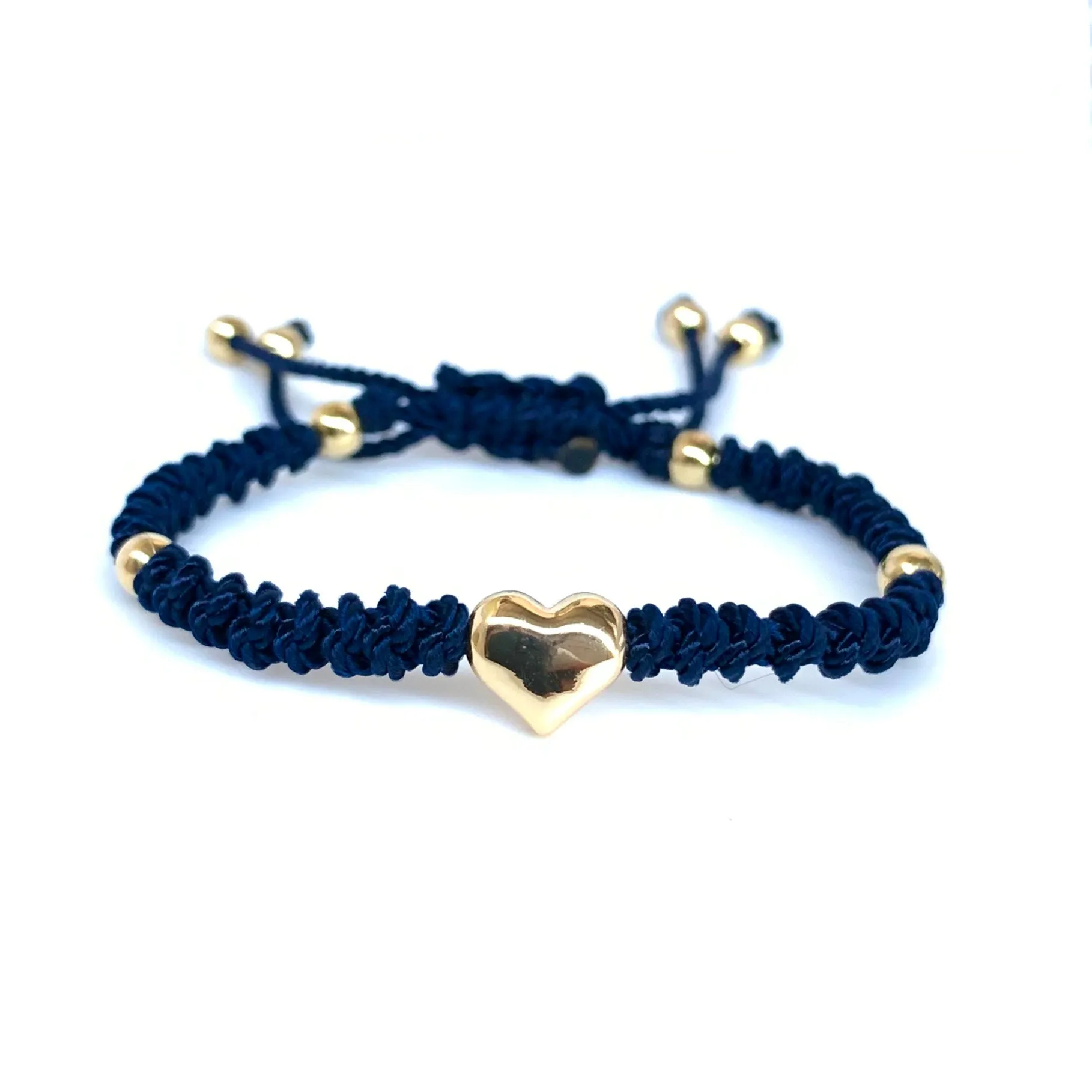 The Heart Stainless Steel Adjustable Knotted Bracelet