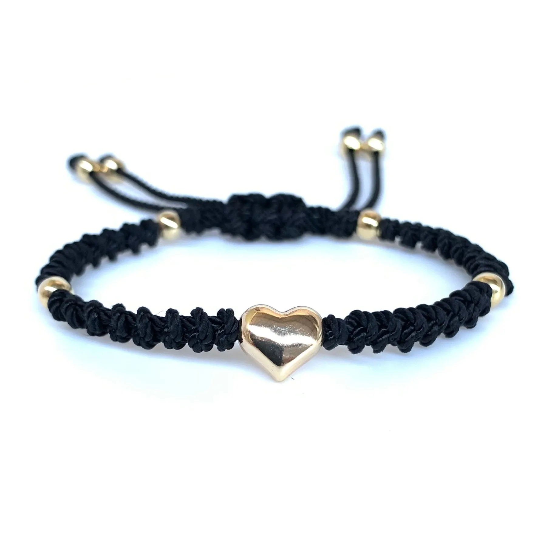 The Heart Stainless Steel Adjustable Knotted Bracelet