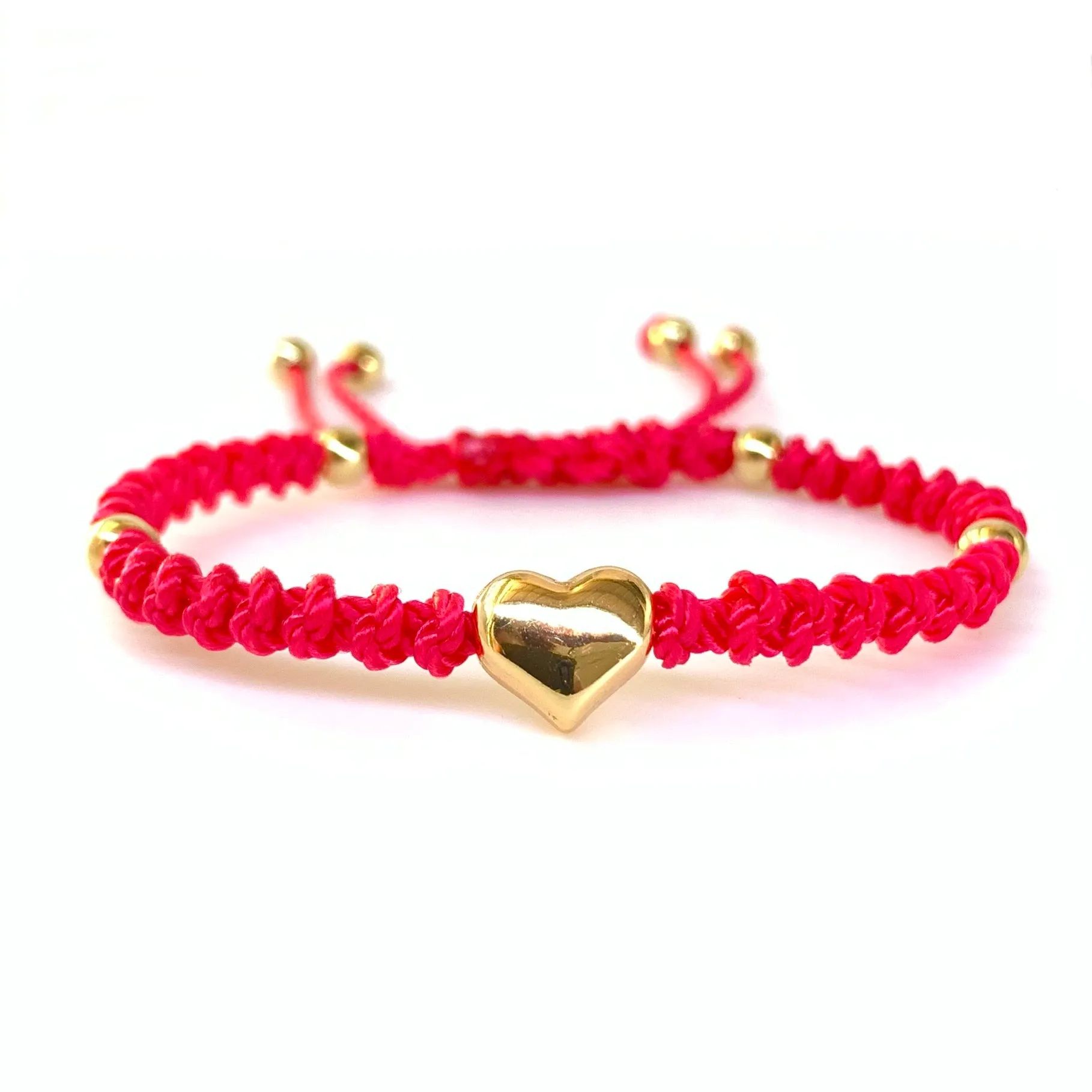 The Heart Stainless Steel Adjustable Knotted Bracelet