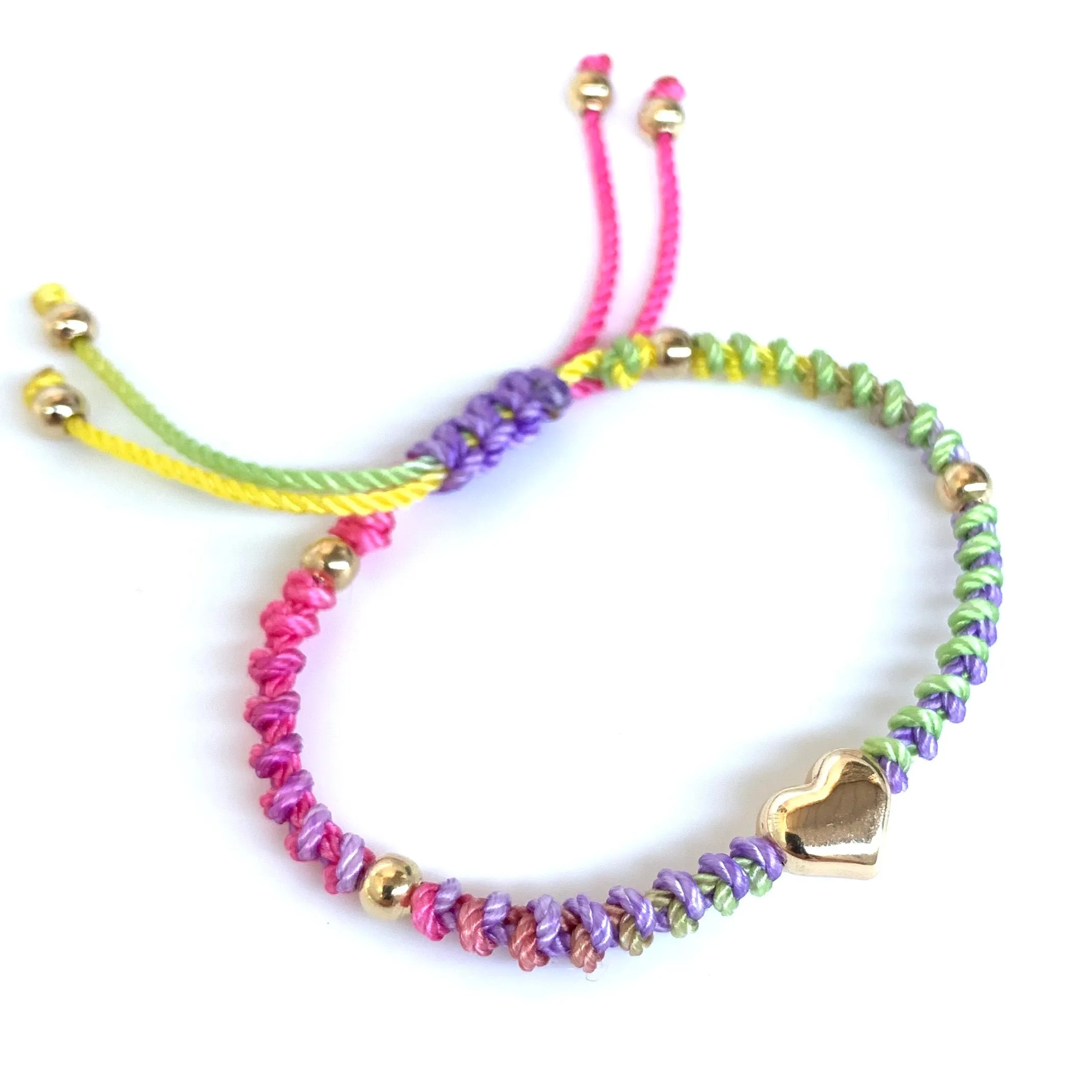 The Heart Stainless Steel Adjustable Knotted Bracelet