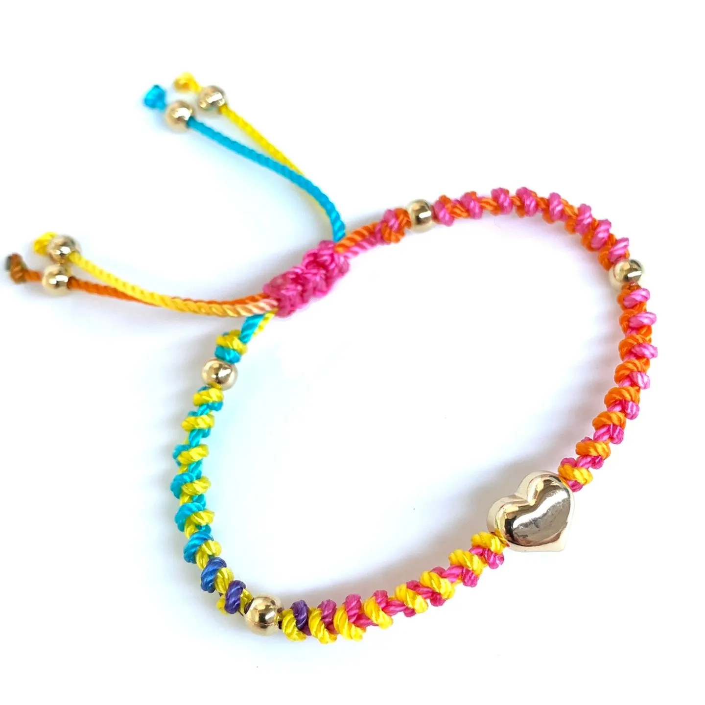 The Heart Stainless Steel Adjustable Knotted Bracelet