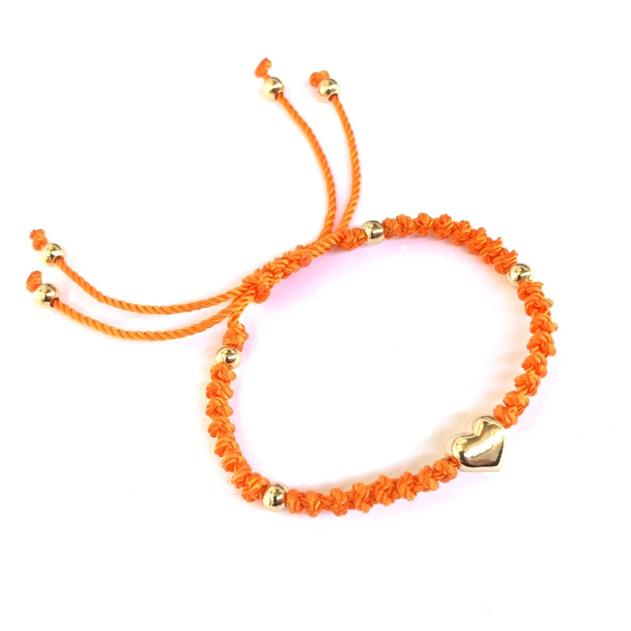 The Heart Stainless Steel Adjustable Knotted Bracelet