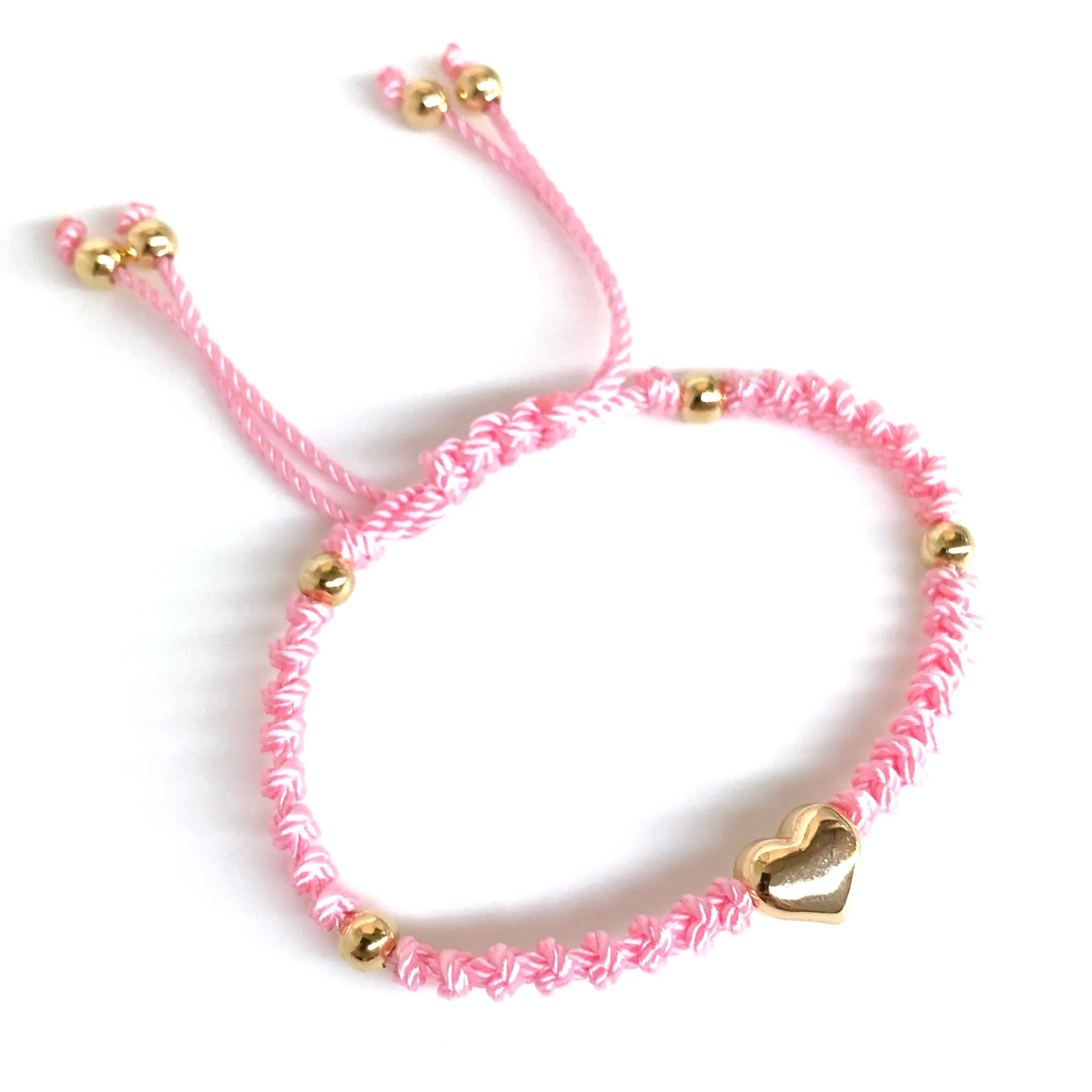 The Heart Stainless Steel Adjustable Knotted Bracelet