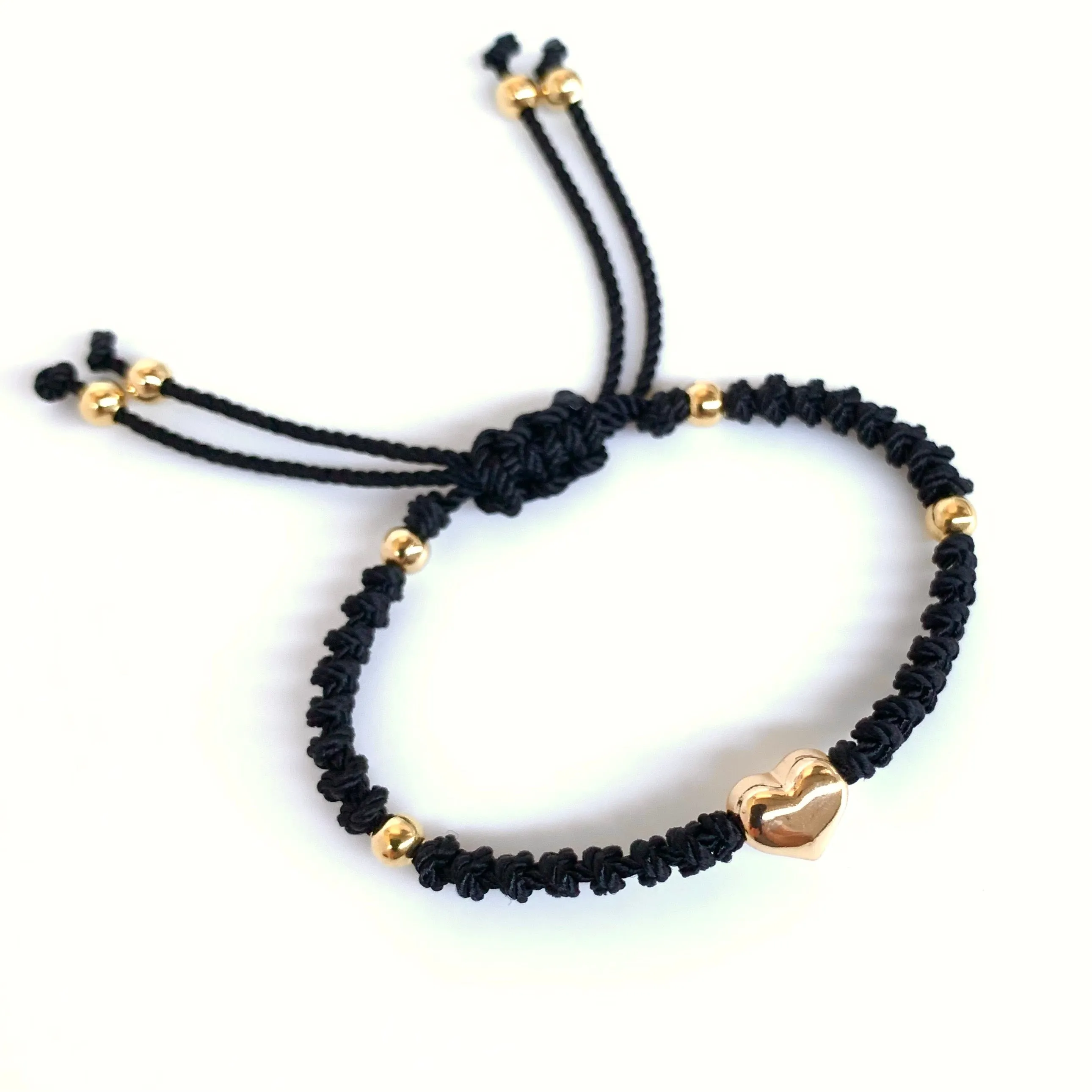 The Heart Stainless Steel Adjustable Knotted Bracelet