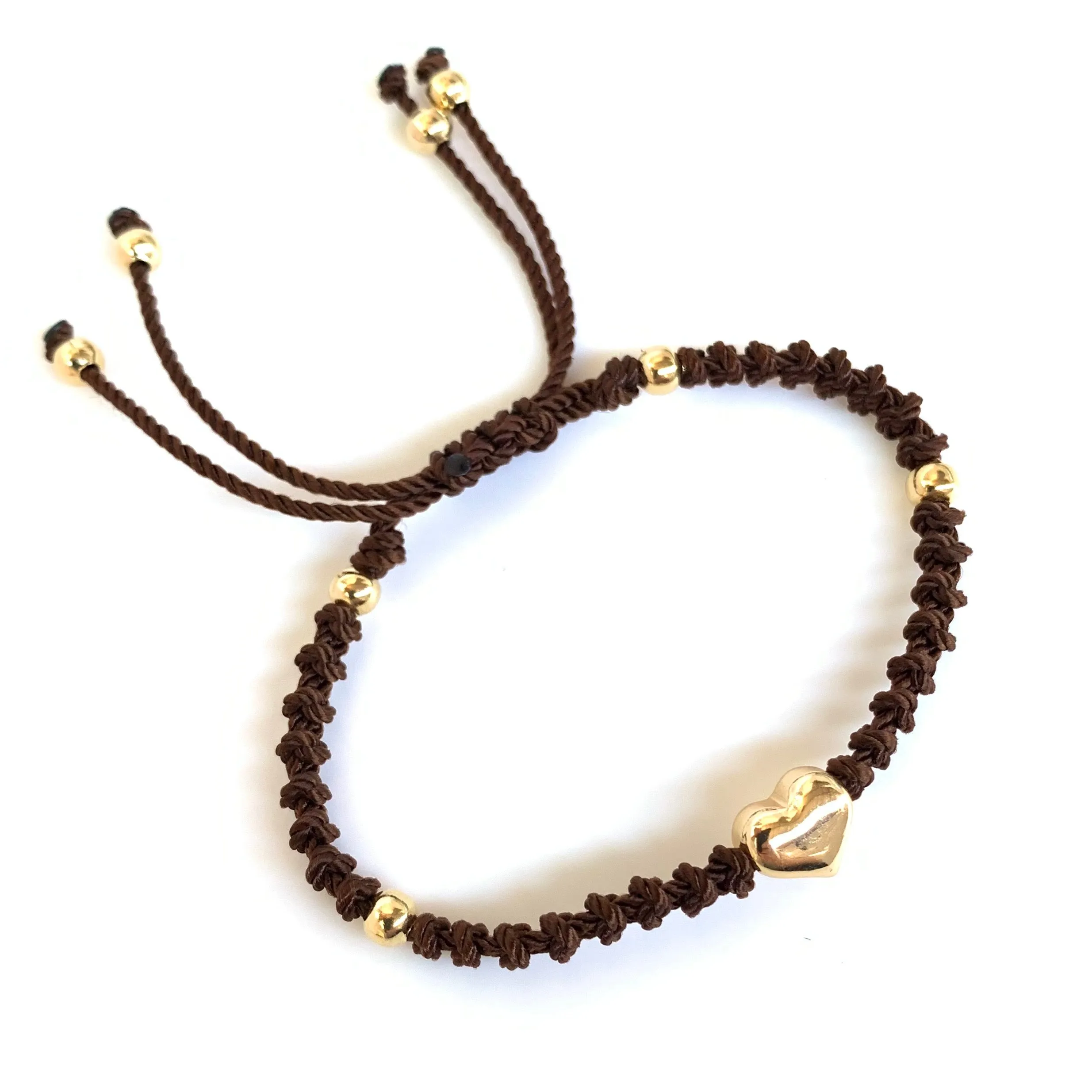 The Heart Stainless Steel Adjustable Knotted Bracelet