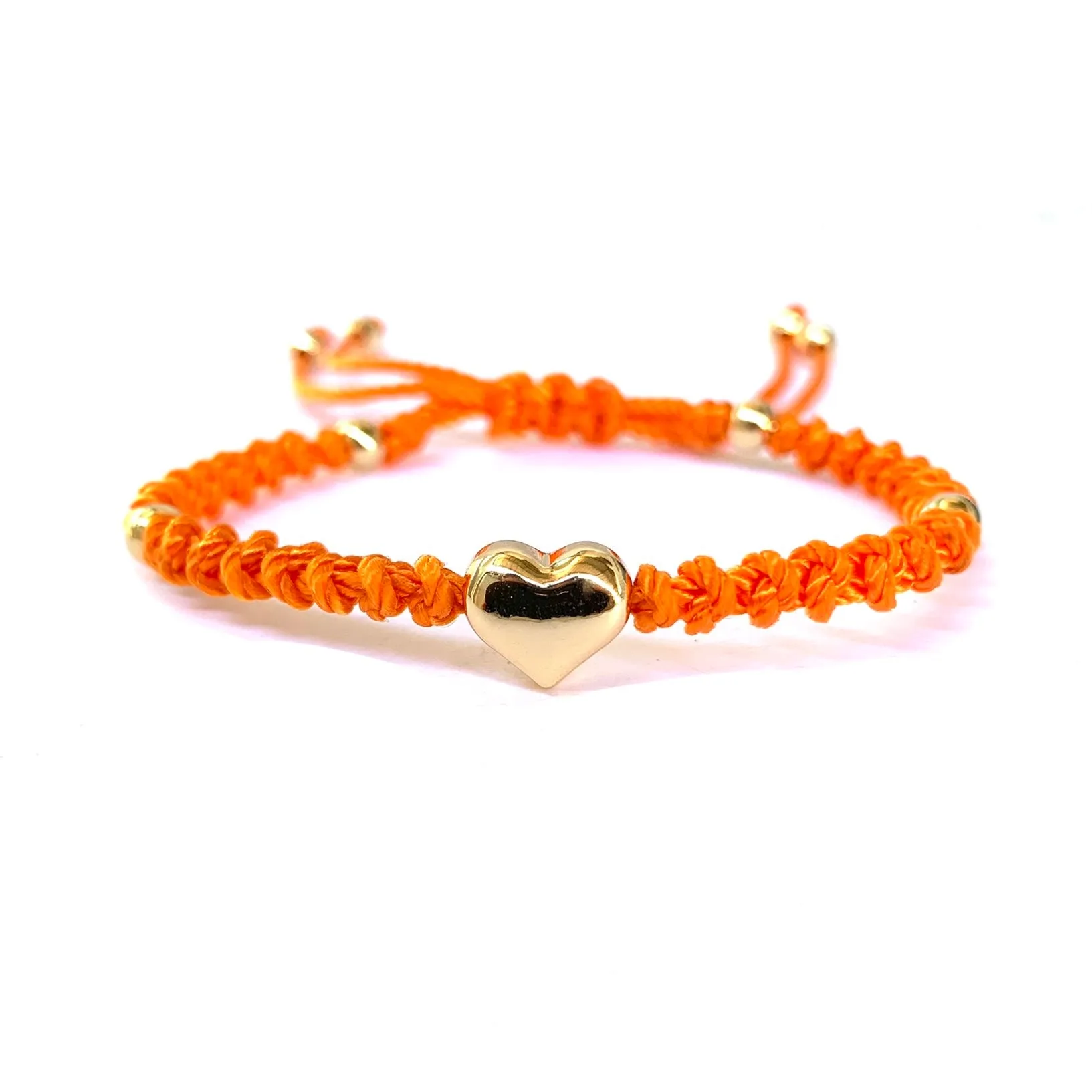The Heart Stainless Steel Adjustable Knotted Bracelet