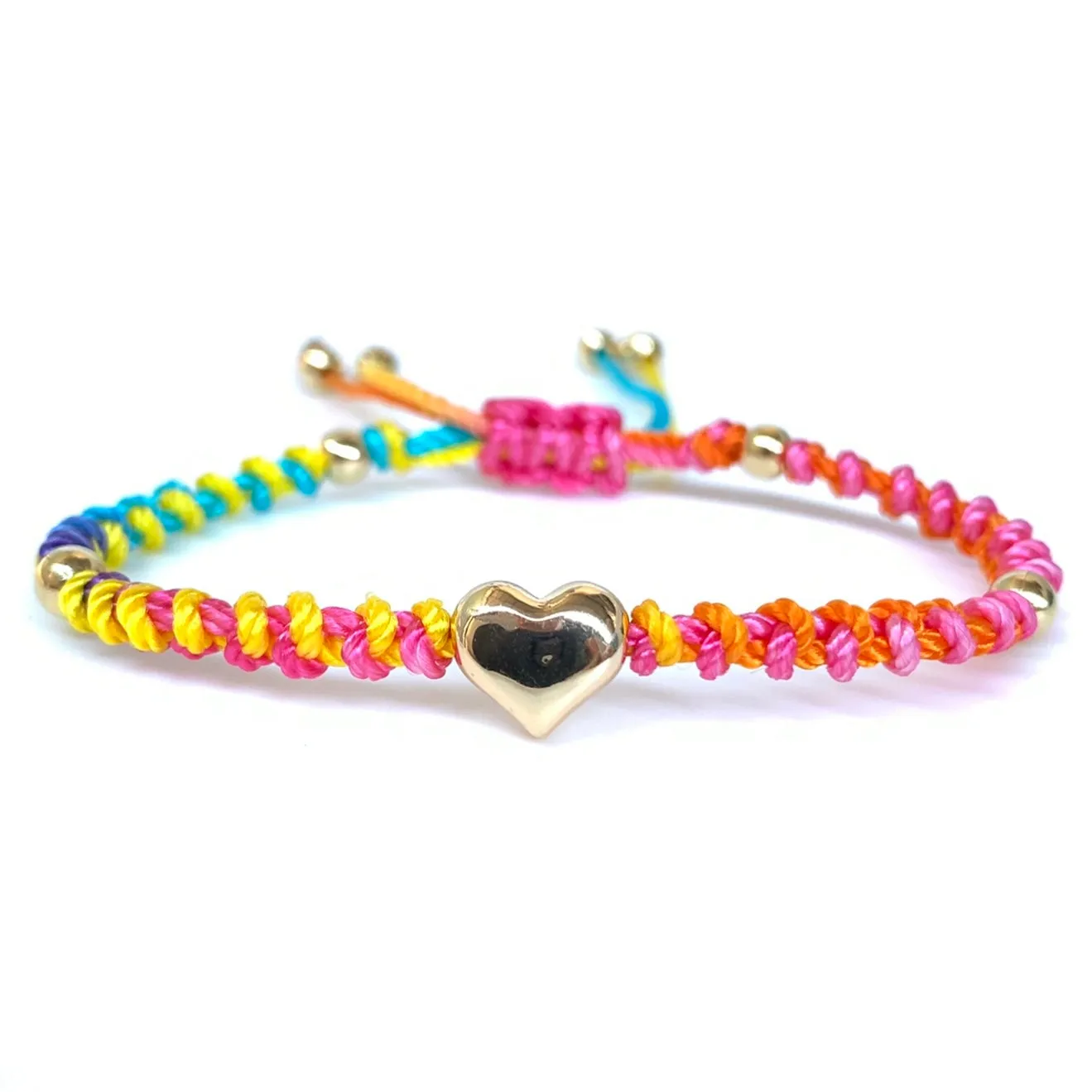 The Heart Stainless Steel Adjustable Knotted Bracelet