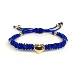 The Heart Stainless Steel Adjustable Knotted Bracelet