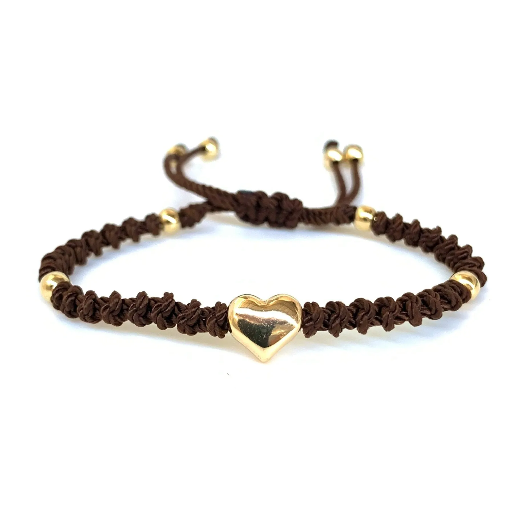 The Heart Stainless Steel Adjustable Knotted Bracelet
