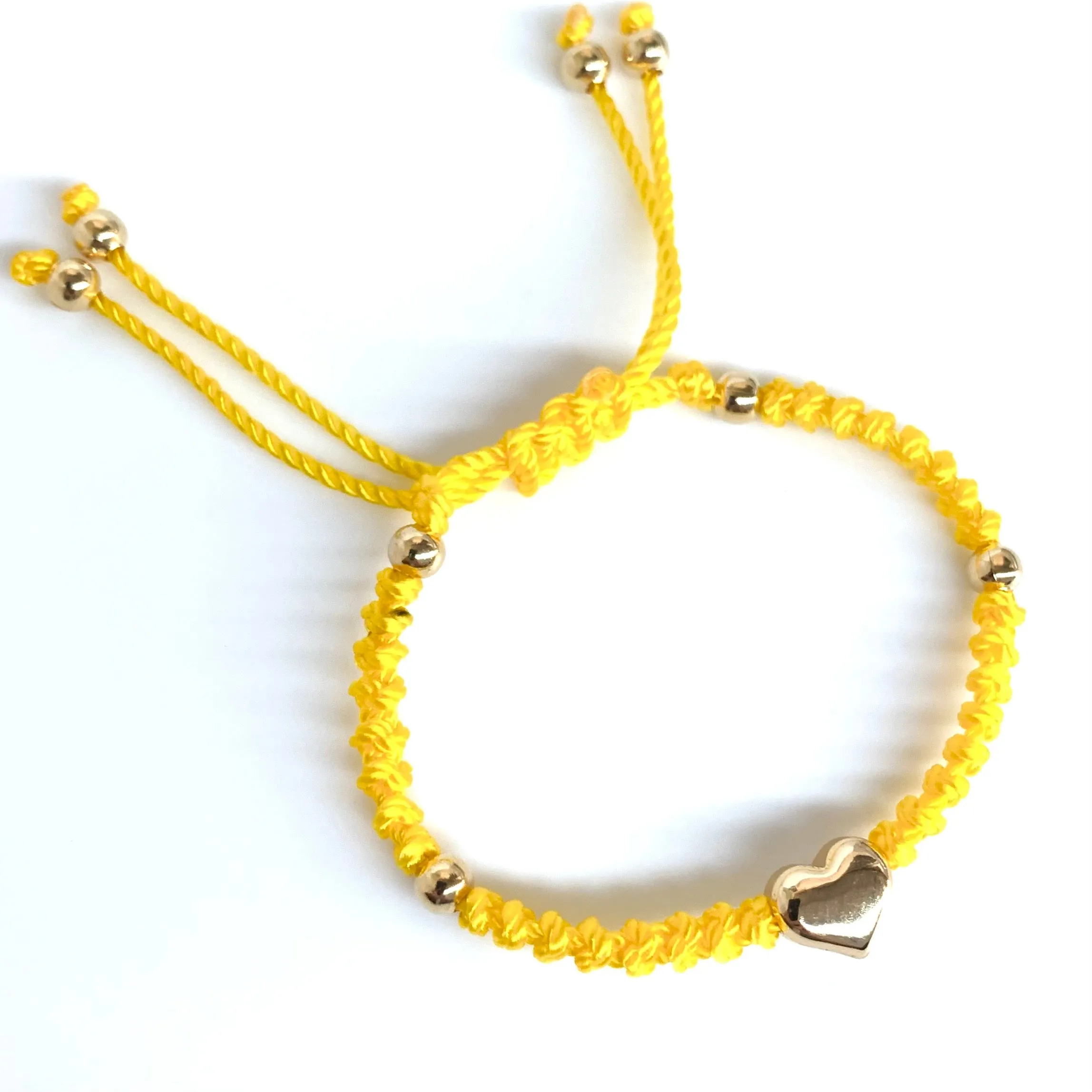 The Heart Stainless Steel Adjustable Knotted Bracelet
