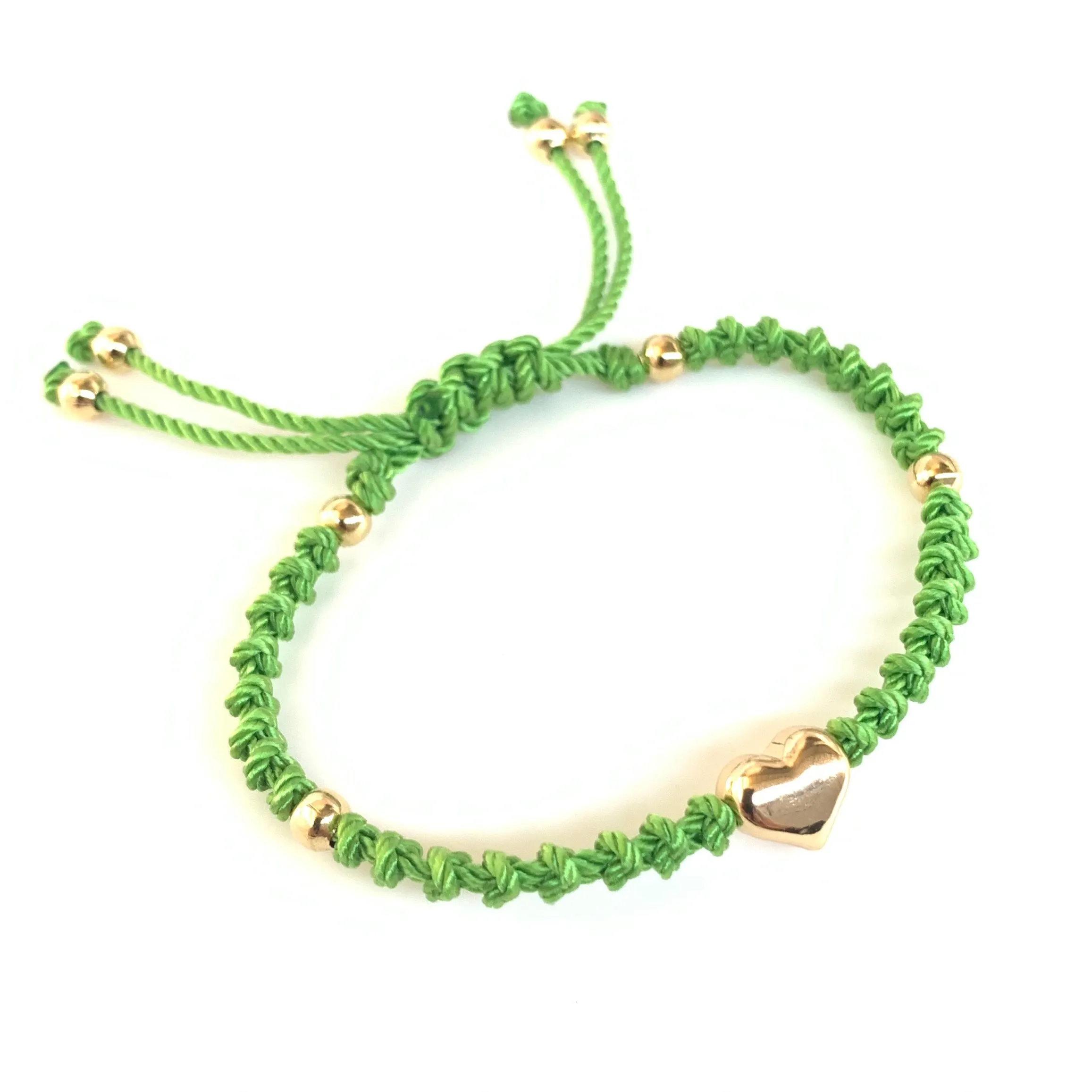The Heart Stainless Steel Adjustable Knotted Bracelet