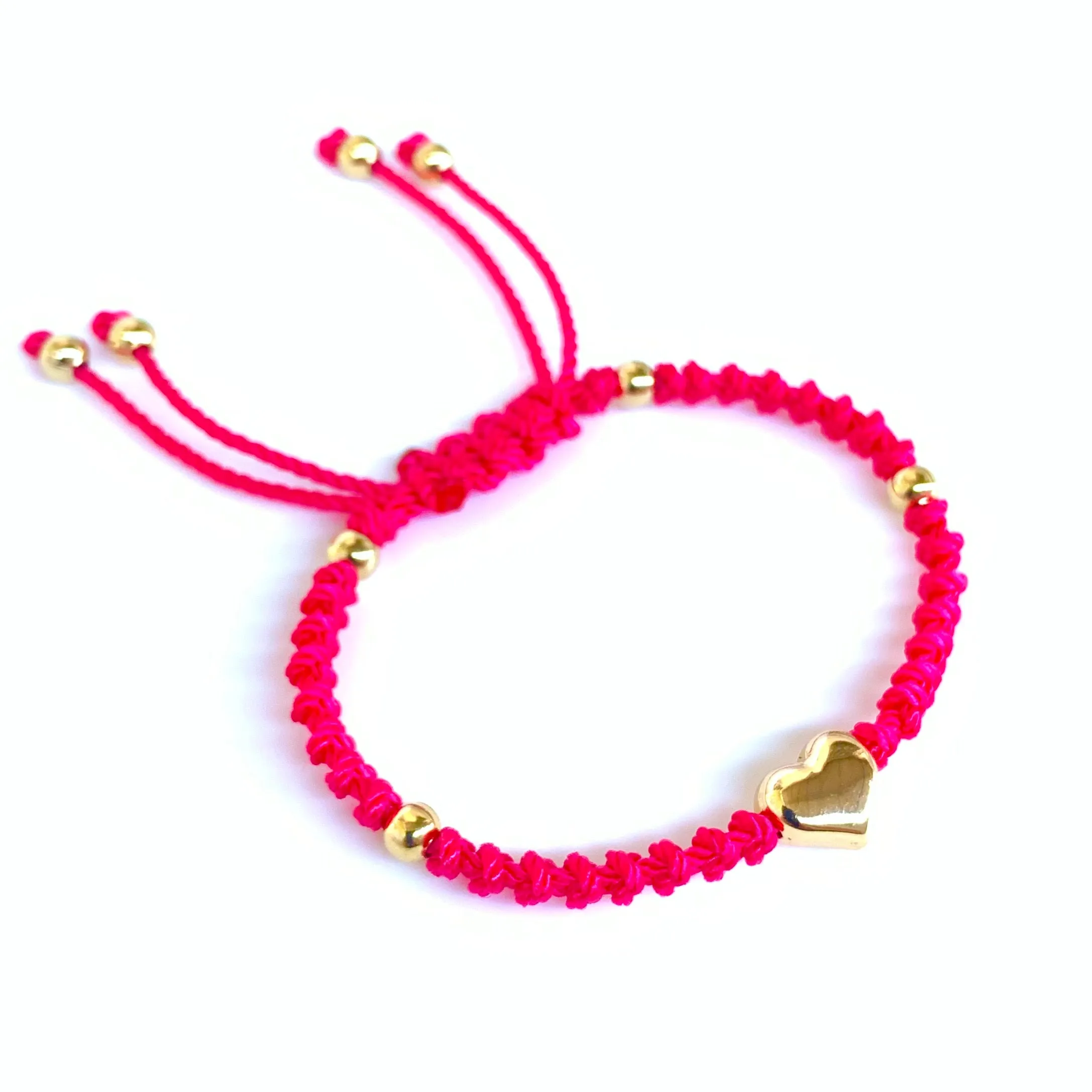 The Heart Stainless Steel Adjustable Knotted Bracelet