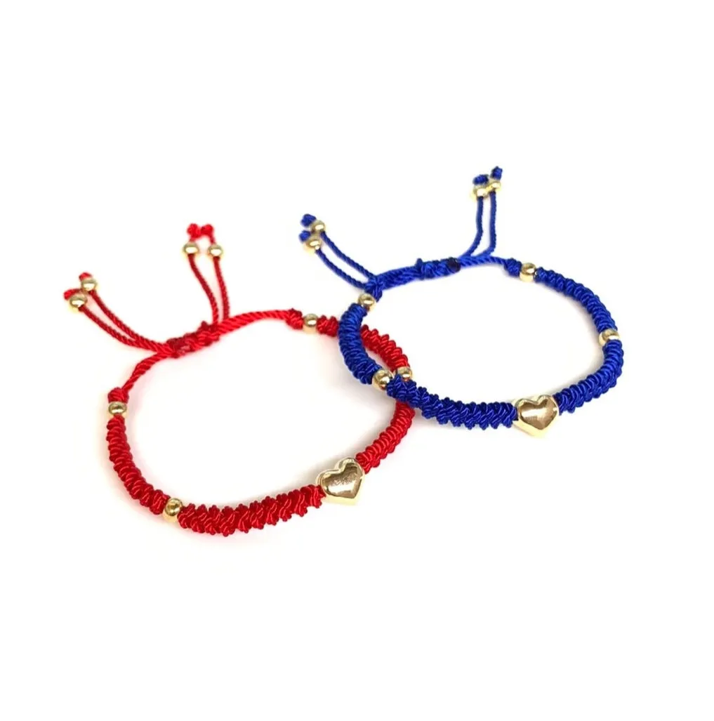 The Heart Stainless Steel Adjustable Knotted Bracelet