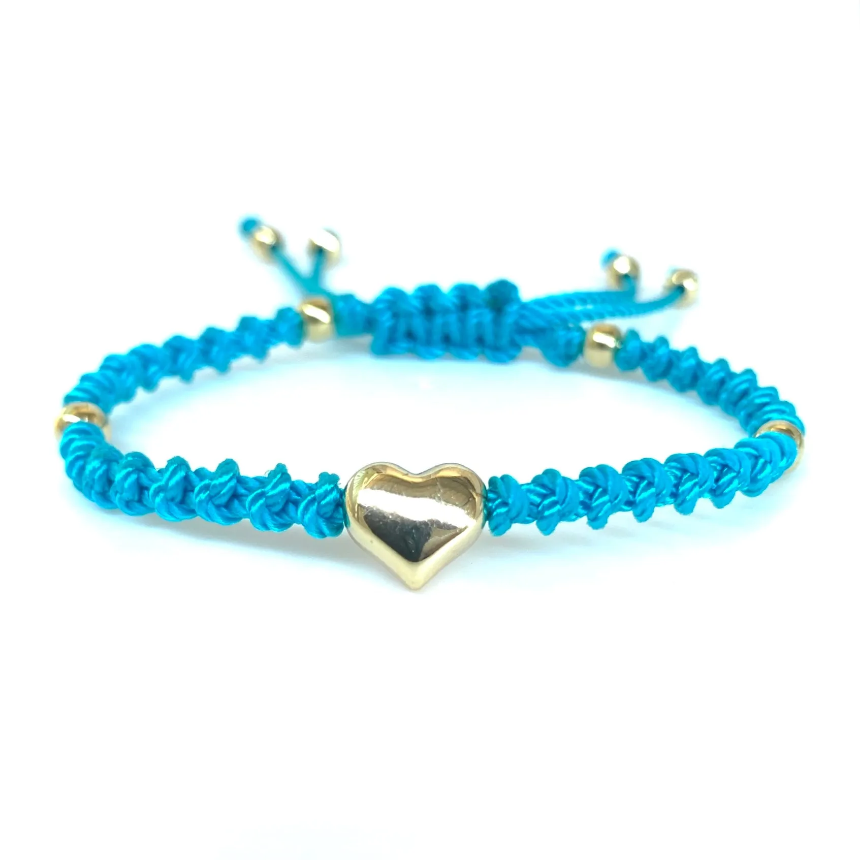 The Heart Stainless Steel Adjustable Knotted Bracelet