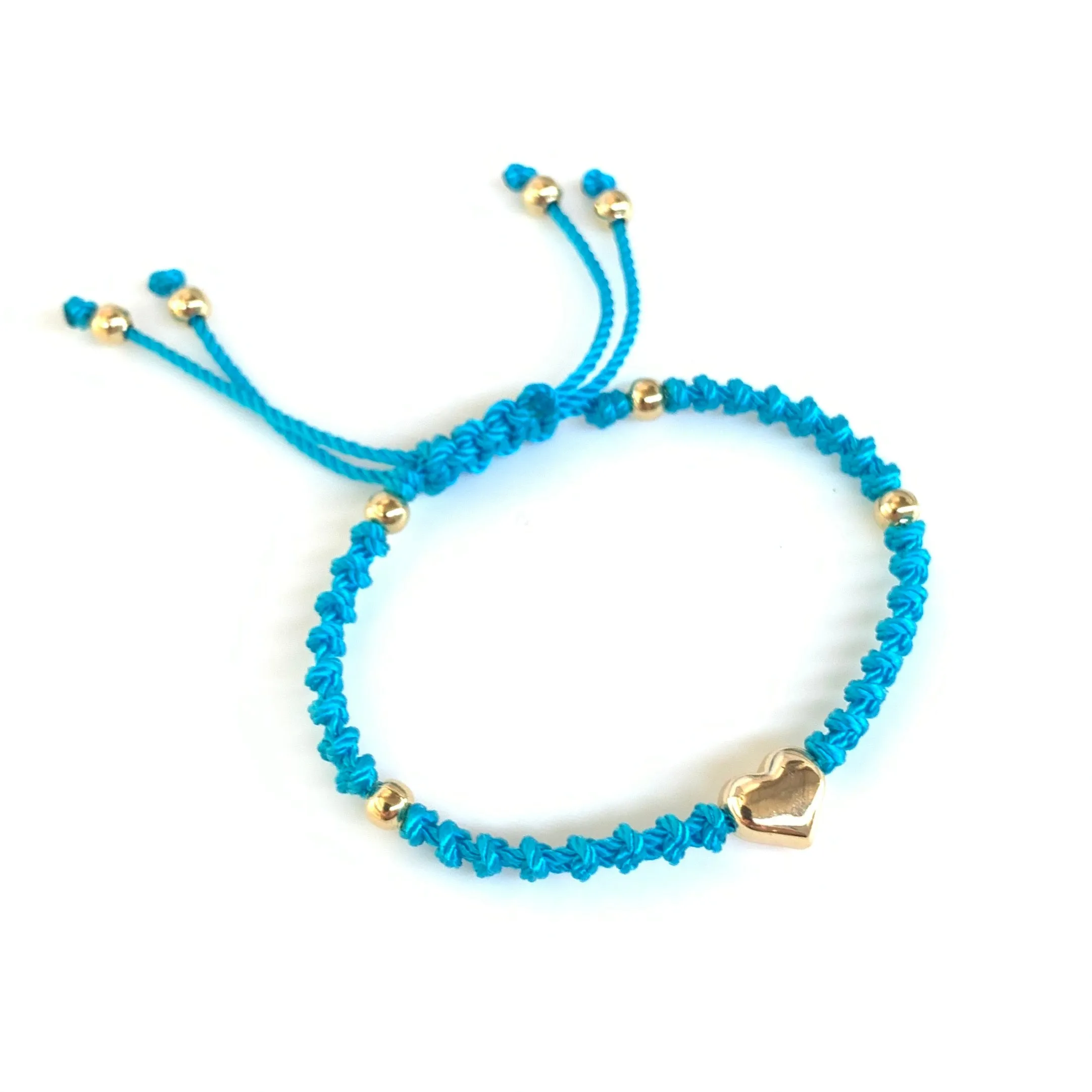 The Heart Stainless Steel Adjustable Knotted Bracelet