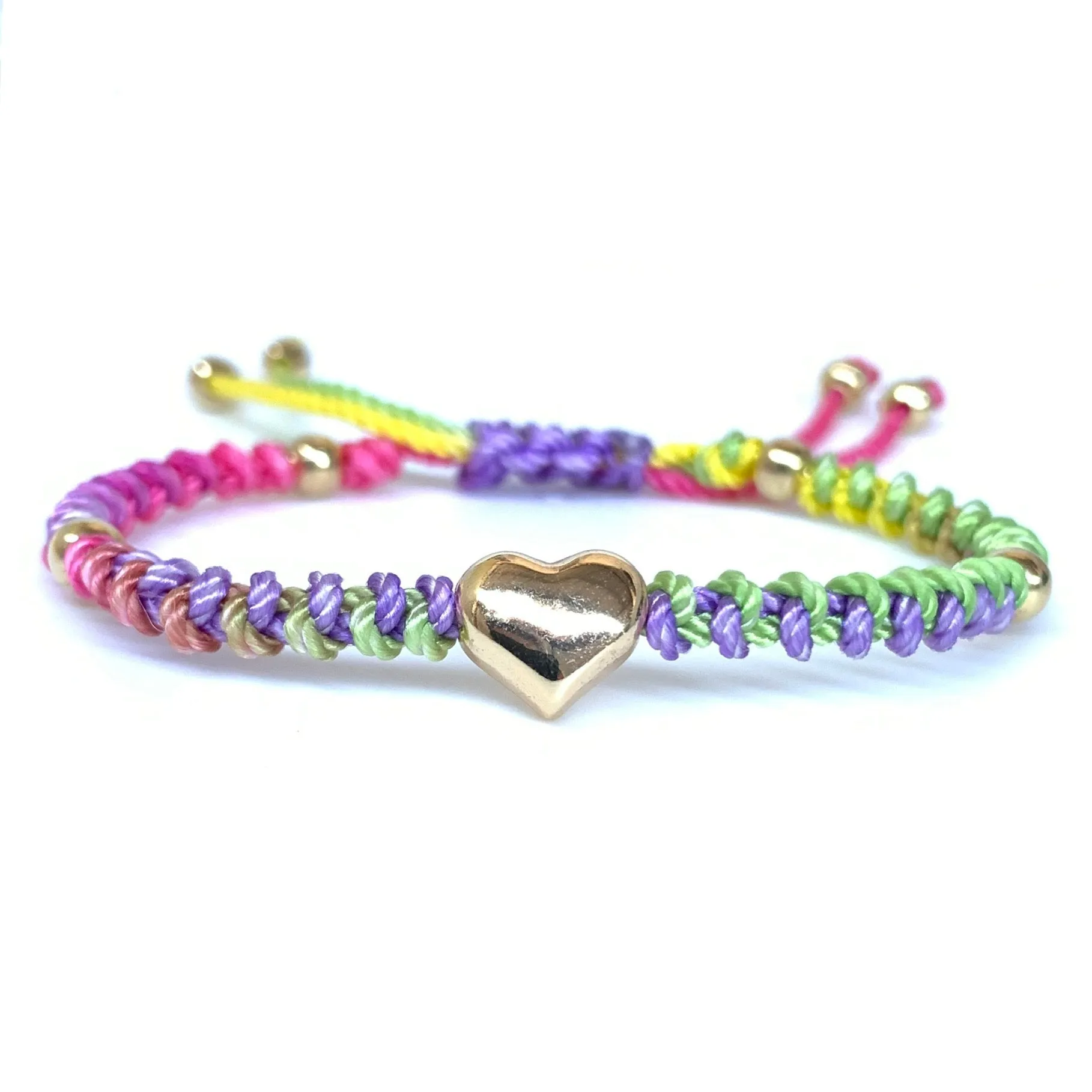 The Heart Stainless Steel Adjustable Knotted Bracelet