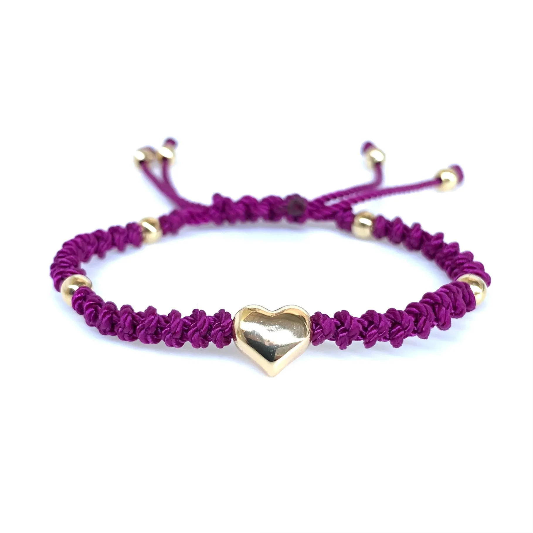 The Heart Stainless Steel Adjustable Knotted Bracelet