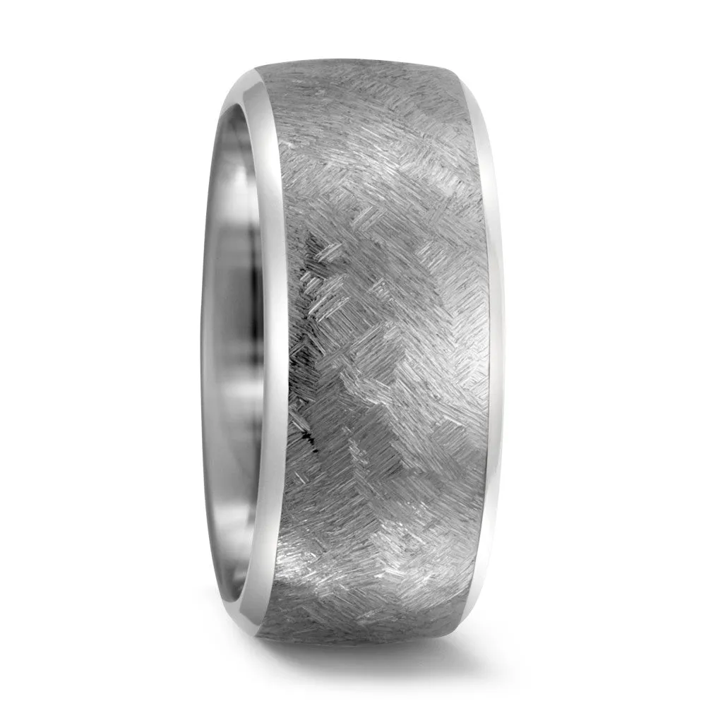The Photon - Textured Titanium Ring Available in widths 8 to 10mm