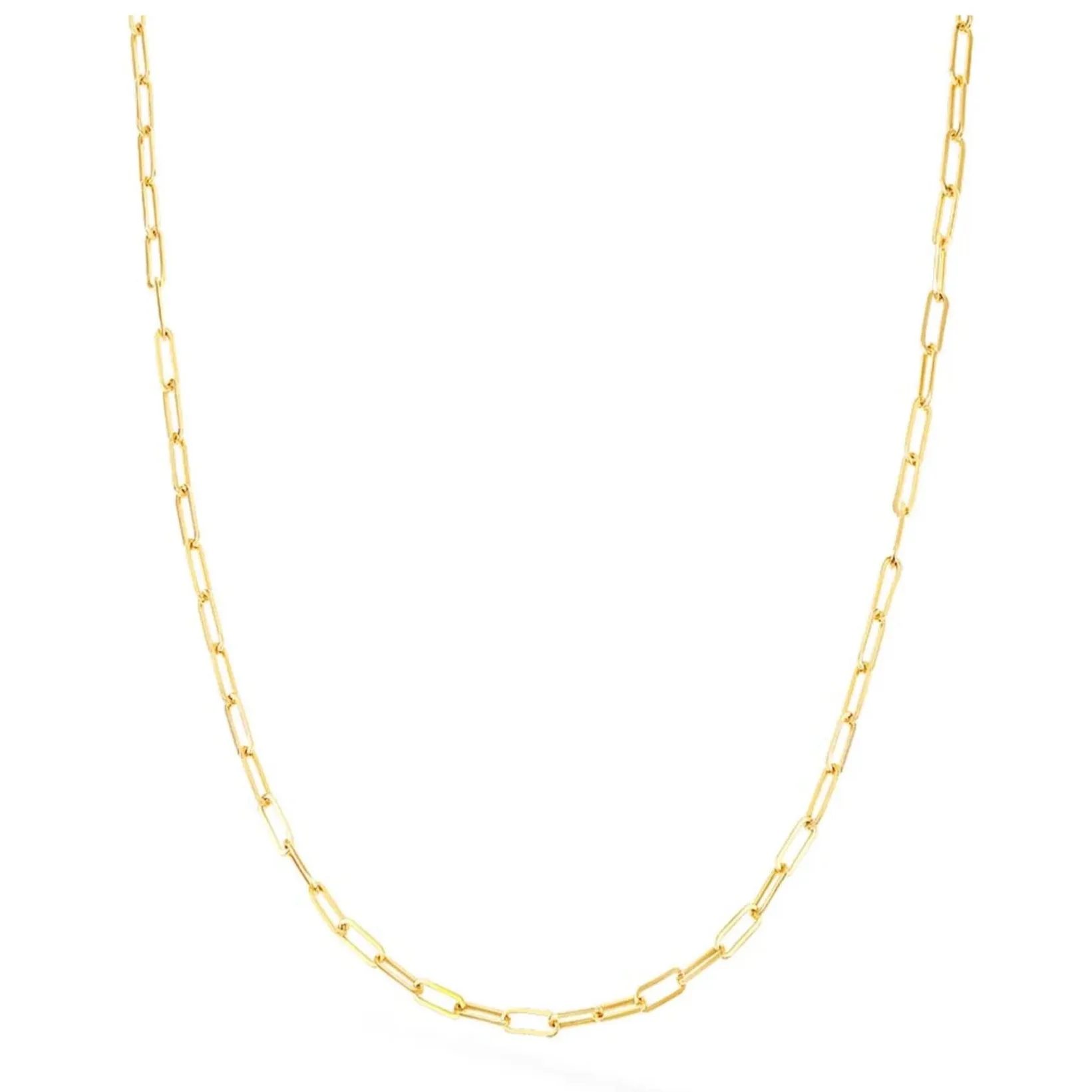 Thin Paperclip Necklace (2.5MM)