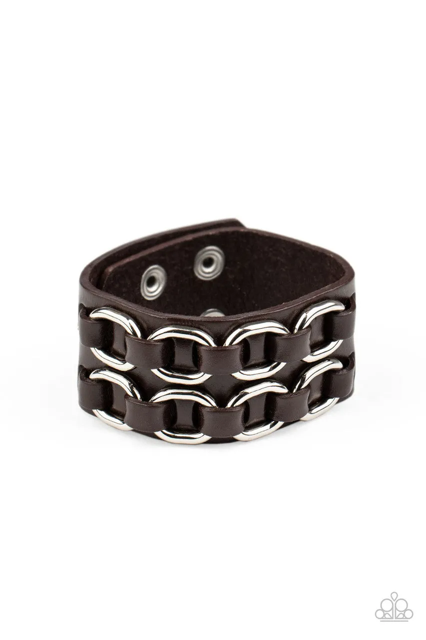 Throttle It Out Brown Paparazzi Bracelet