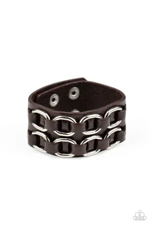 Throttle It Out Brown Paparazzi Bracelet