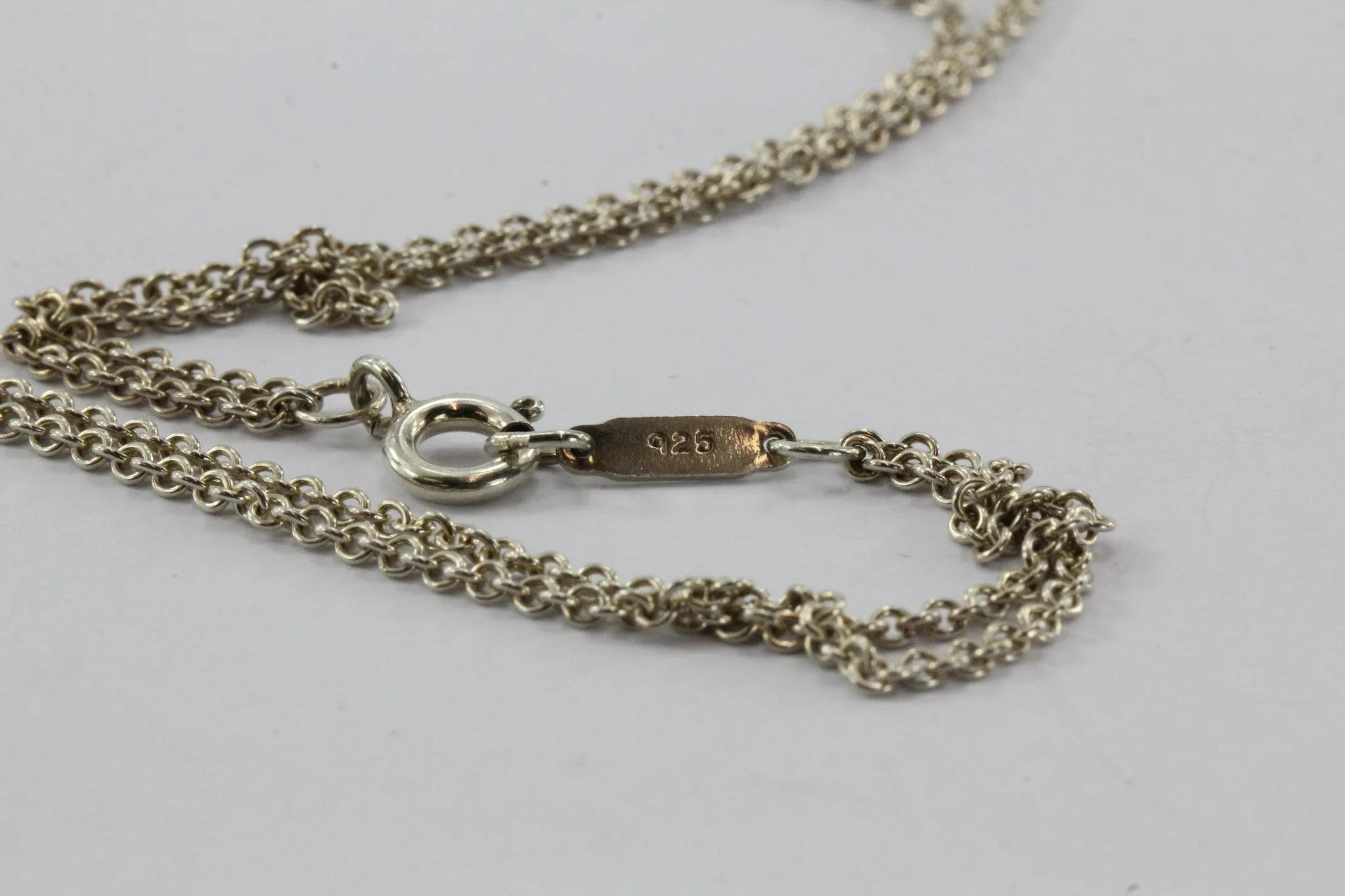 Tiffany & Co Sterling Silver Elsa Peretti Small Eternal Circle Pendant & Chain