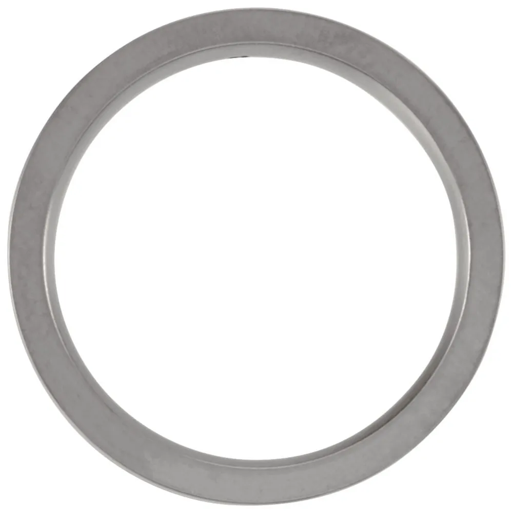 Titanium .025 CTW Diamond Grooved 6mm Band Size 12