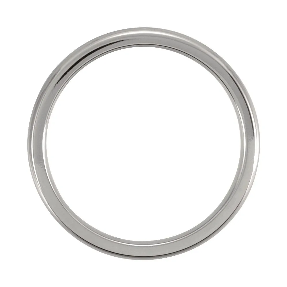 Titanium 3mm Domed Polished Band Size 6.5
