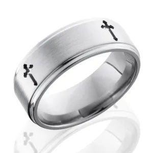 Titanium Band with Crosses