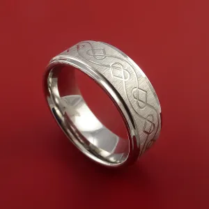 Titanium Celtic Heart Band