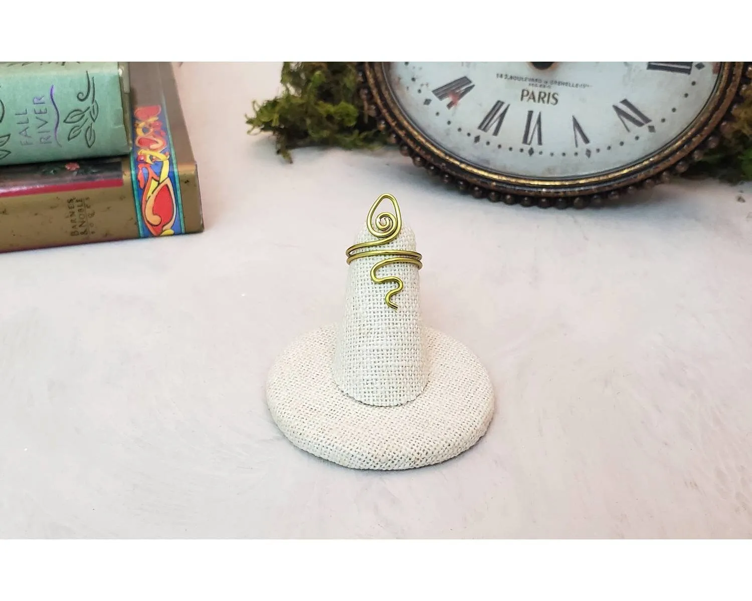 Toe/Midi/Pinky Ring with Snake Design, Simple, Minimalist, Adjustable, Boho, Bohemian, Gothic, Garden, Choice of Metals