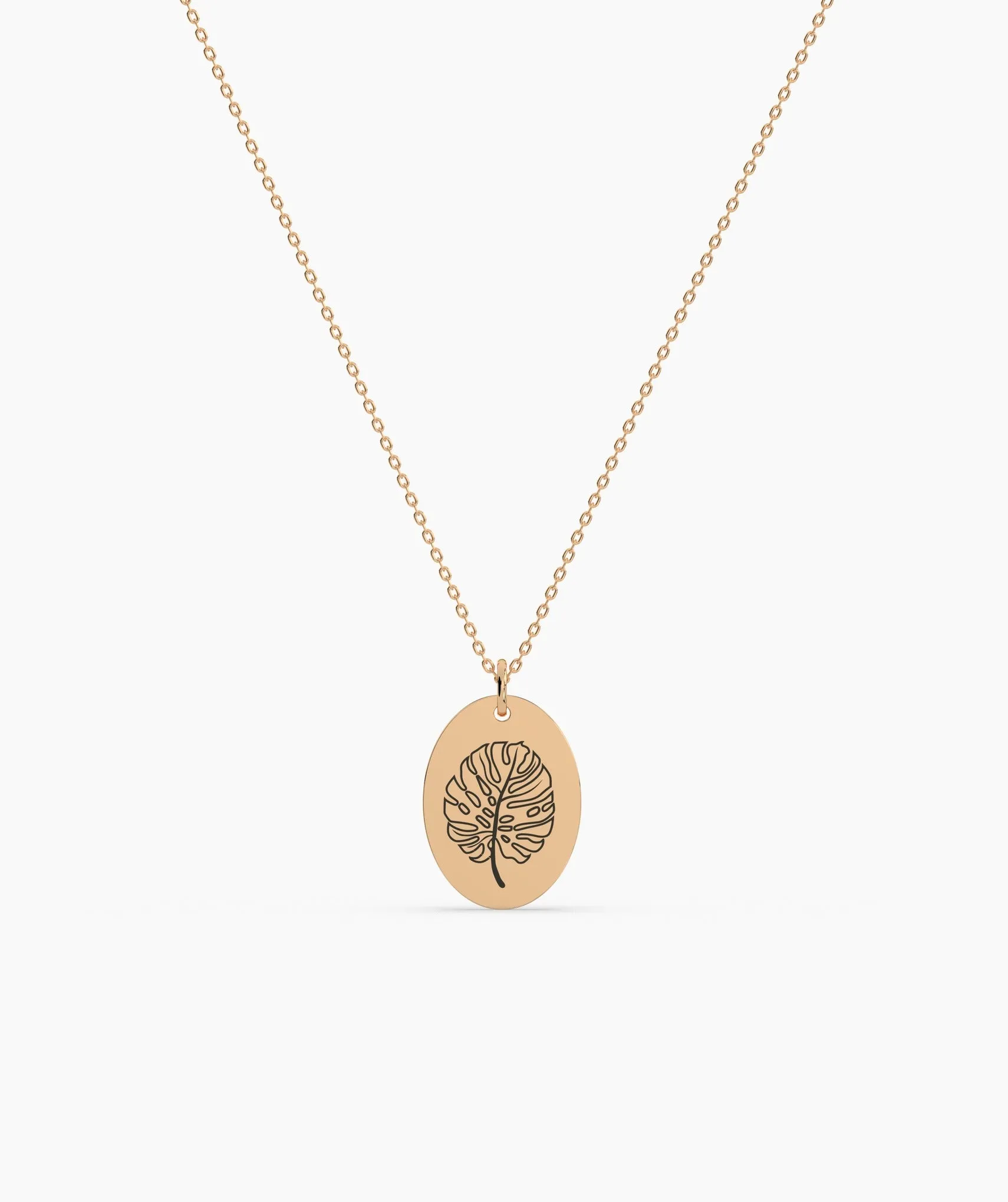 Tropical Monstera Leaf Pendant
