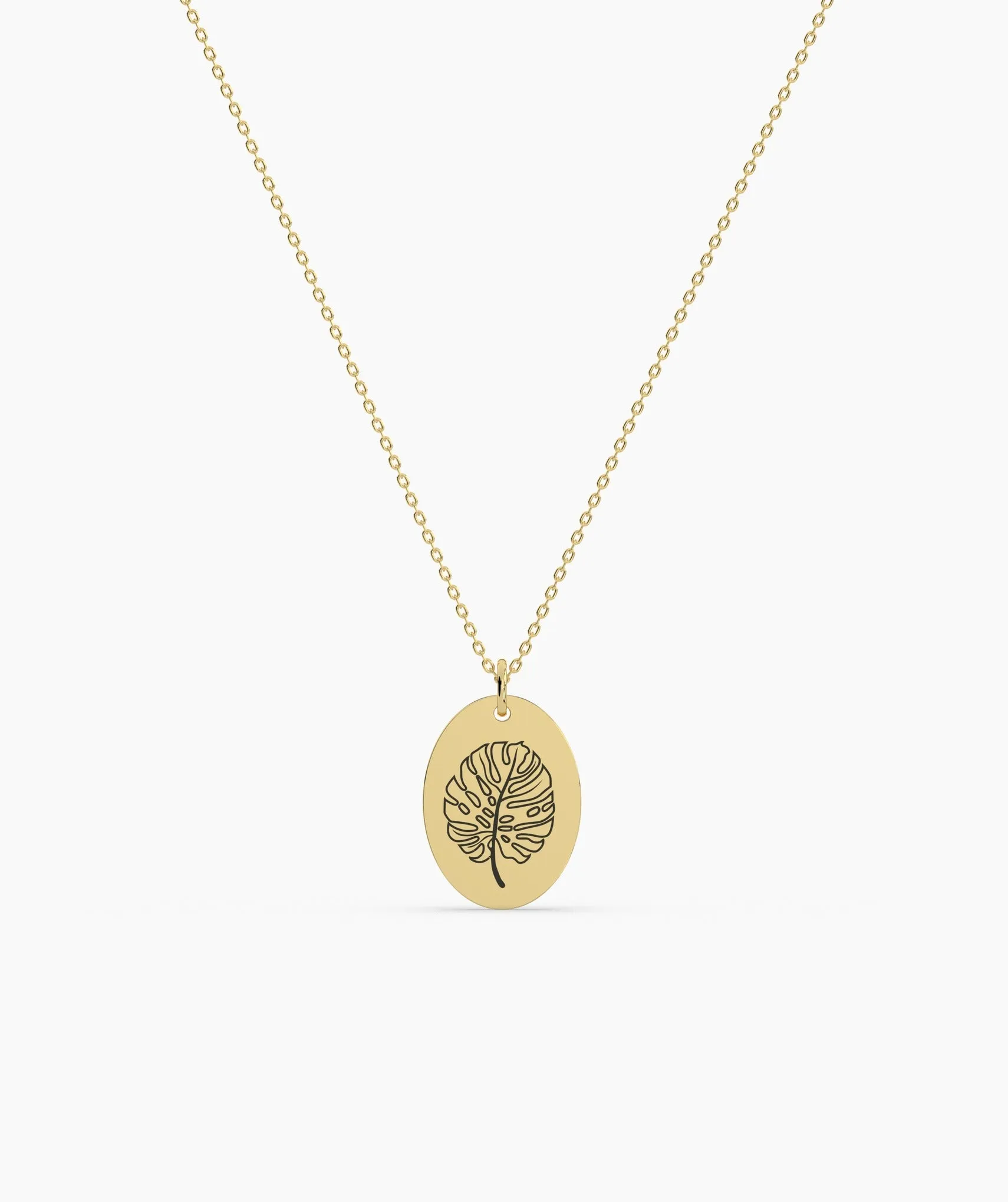 Tropical Monstera Leaf Pendant