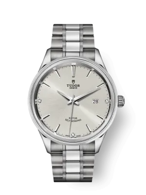 Tudor Style, Stainless Steel and Diamond-set, 41mm, Ref# M12700-0003