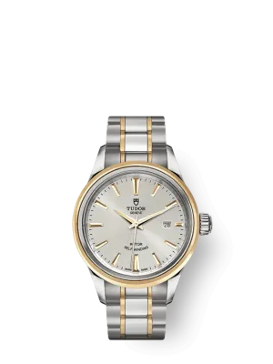 Tudor Style, Stainless Steel and Yellow Gold, 28mm, Ref# M12103-0002