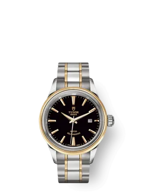 Tudor Style, Stainless Steel and Yellow Gold, 28mm, Ref# M12103-0003