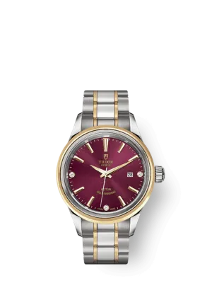 Tudor Style, Stainless Steel and Yellow Gold with Diamond-set, 28mm, Ref# M12103-0015