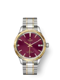 Tudor Style, Stainless Steel and Yellow Gold with Diamond-set, 34mm, Ref# M12313-0015