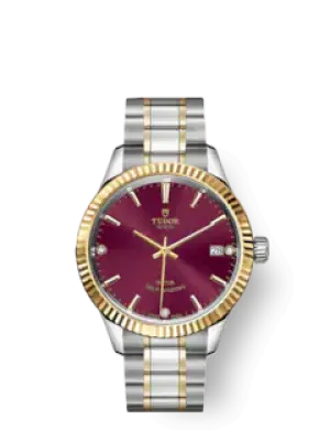 Tudor Style, Stainless Steel and Yellow Gold with Diamond-set, 34mm, Ref# M12313-0015