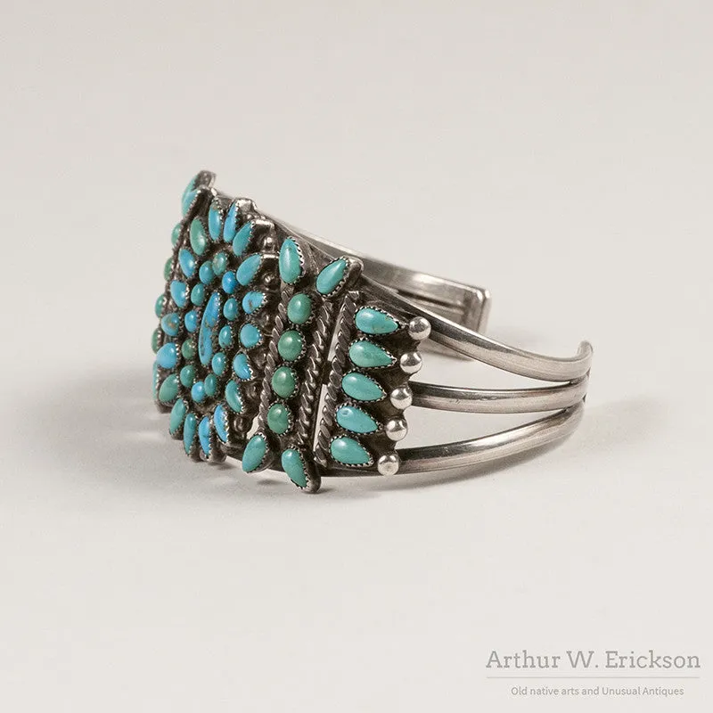 Turquoise Cluster Bracelet