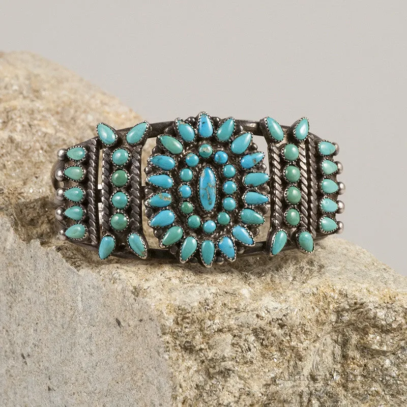 Turquoise Cluster Bracelet