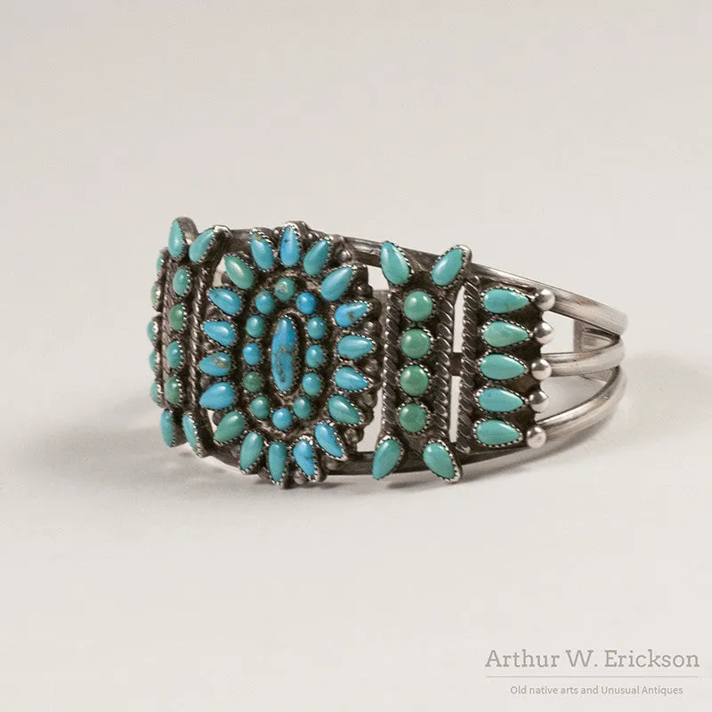 Turquoise Cluster Bracelet