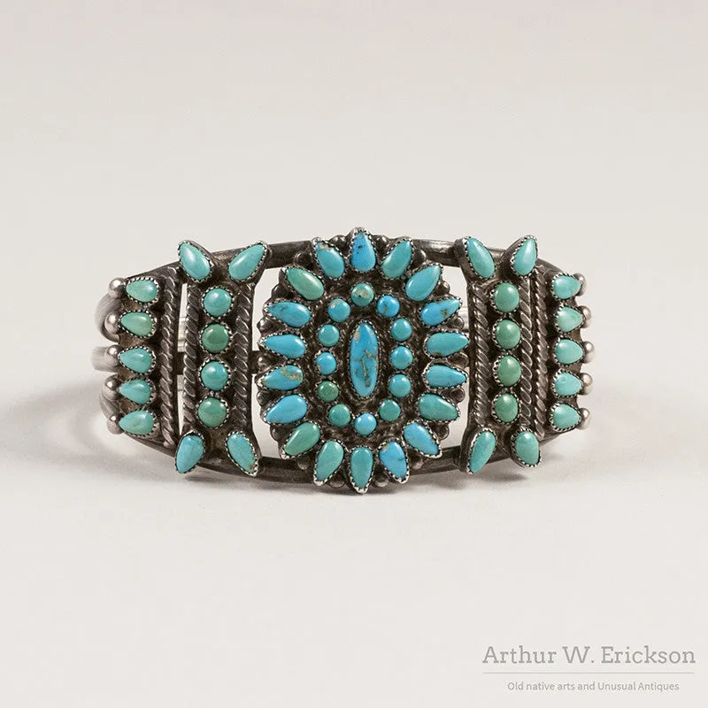 Turquoise Cluster Bracelet