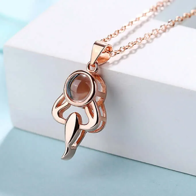 Twelve Constellations Love Memory Projection Necklace