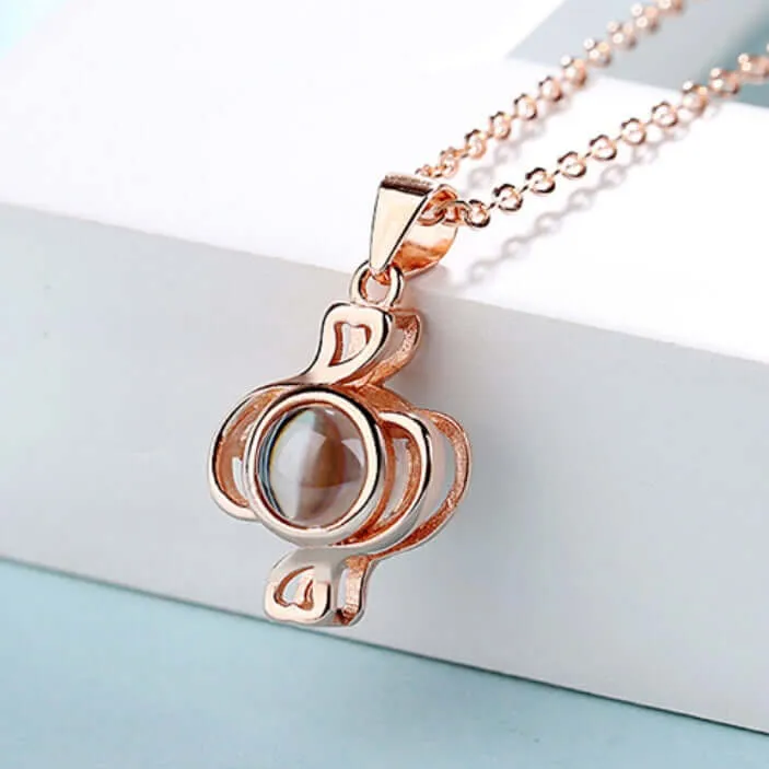 Twelve Constellations Love Memory Projection Necklace