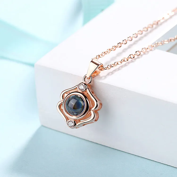 Twelve Constellations Love Memory Projection Necklace