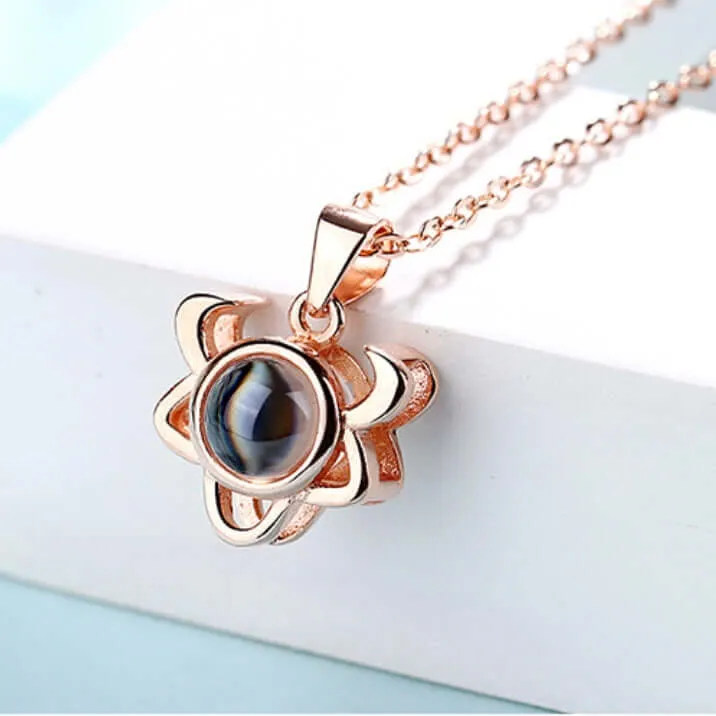 Twelve Constellations Love Memory Projection Necklace