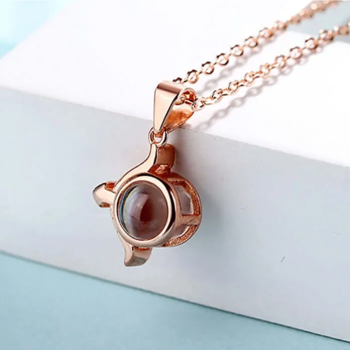 Twelve Constellations Love Memory Projection Necklace