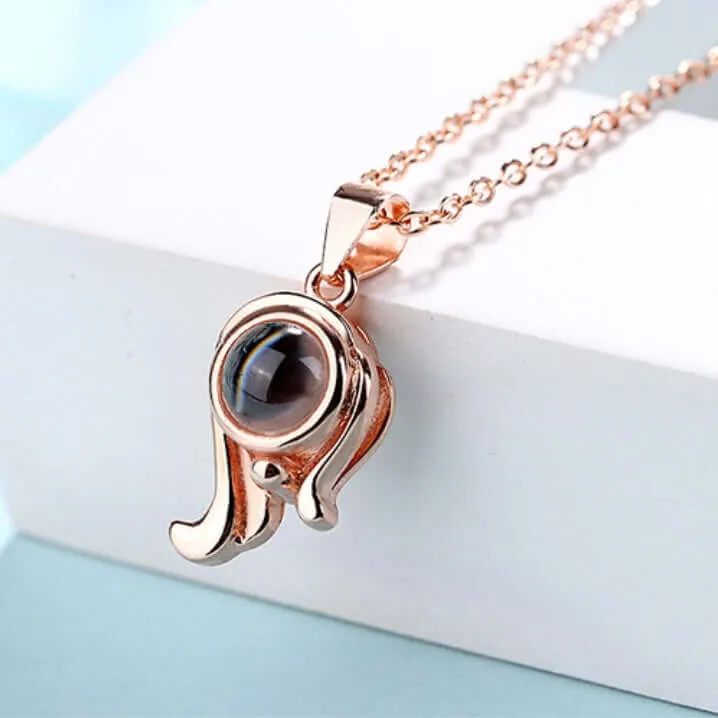 Twelve Constellations Love Memory Projection Necklace